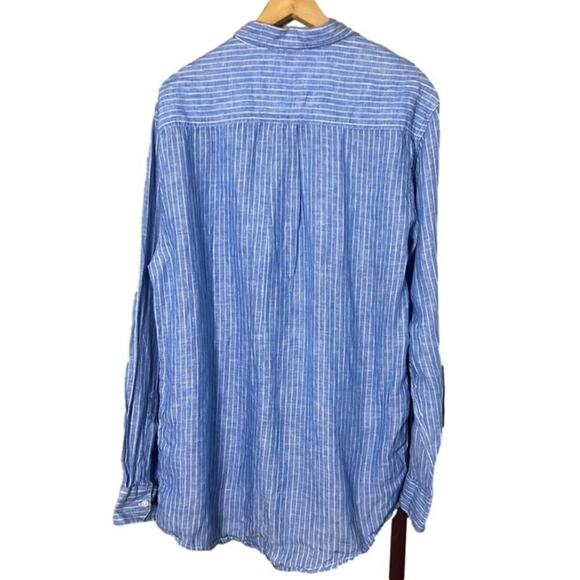 MYNT JEANS POLO TEAM 100% LINEN SHIRT SIZE 44 2XL - Picture 2 of 4